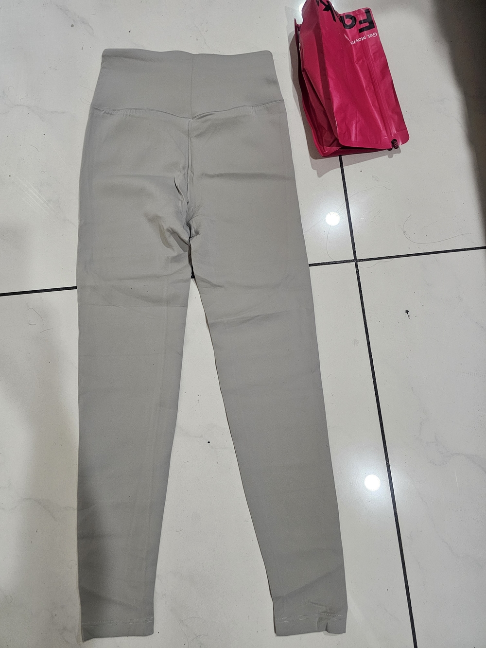 High-Waist Sculpting Leggings - Light Gray By Fanka